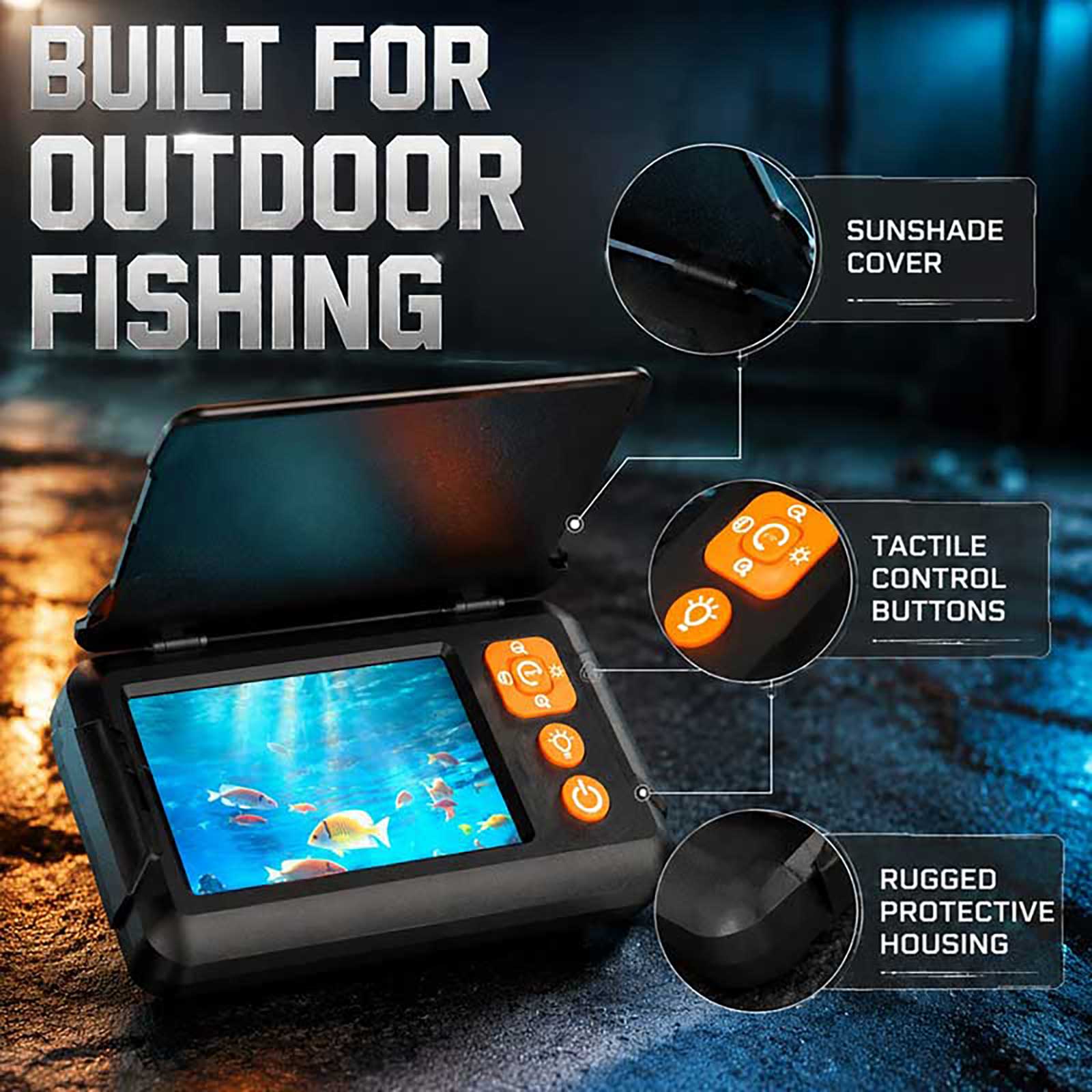 جهاز كشف الأسماك بدقة 1080P HD - مراجعة Fishing Boat Depth Finder وسعره