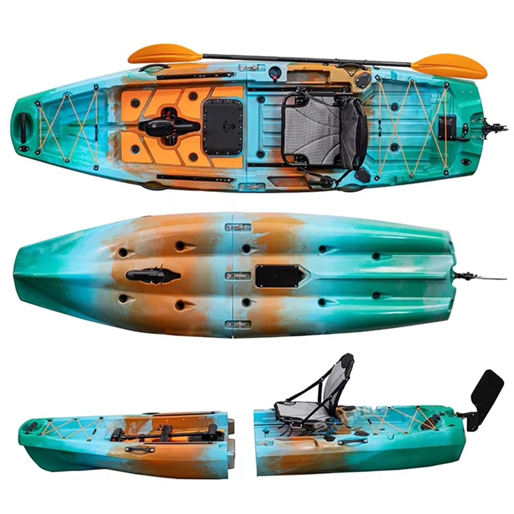 وحدات كاياك مع محرك قارب صيد ا - مراجعة Fishing Boat Paddle وسعره