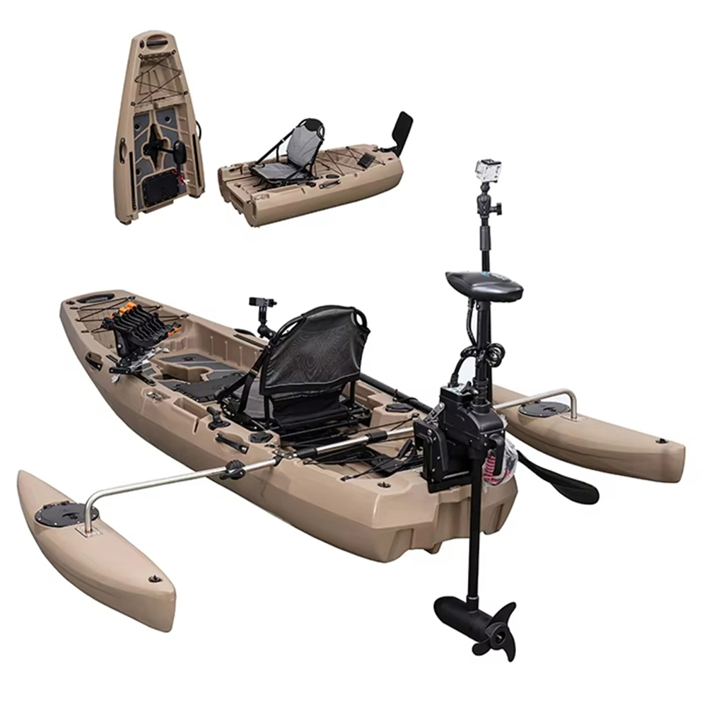 وحدات كاياك مع محرك قارب صيد ا - مراجعة Fishing Boat Paddle وسعره